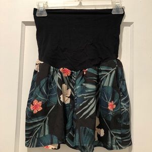 Tropical maternity shorts